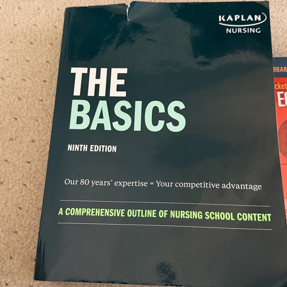 Kaplan Nursing The Basics Ninth Edition - Black and Green Cover
